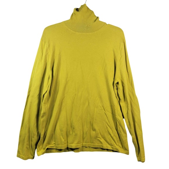 Jones New York Signature - Yellow Turtleneck Sweater Long Sleeve‎ - Womens XL - Picture 1 of 7